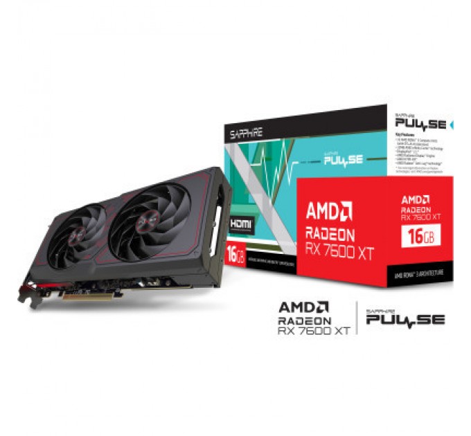 Sapphire Відеокарта Sapphire Radeon RX 7600 XT 16GB PULSE (11339-04-20G)