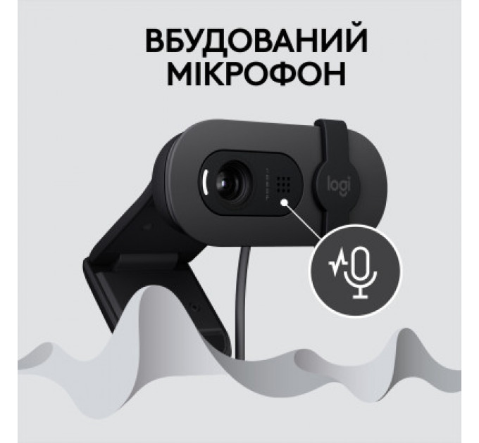 Веб-камера Logitech Brio 100 Full HD Graphite (960-001585)