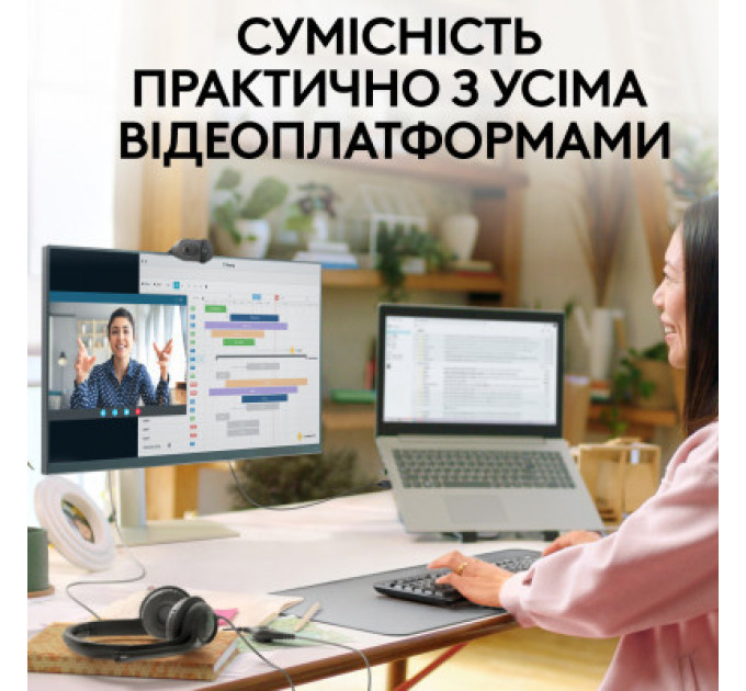 Веб-камера Logitech Brio 100 Full HD Graphite (960-001585)