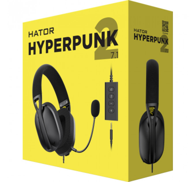 Навушники Hator Hyperpunk 2 USB 7.1 Black (HTA-845)