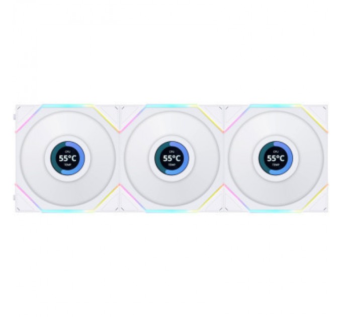 Lian Li Кулер до корпусу Lian Li TLLCD 120-3, White Cooler (G99.12TLLCD3W.00)