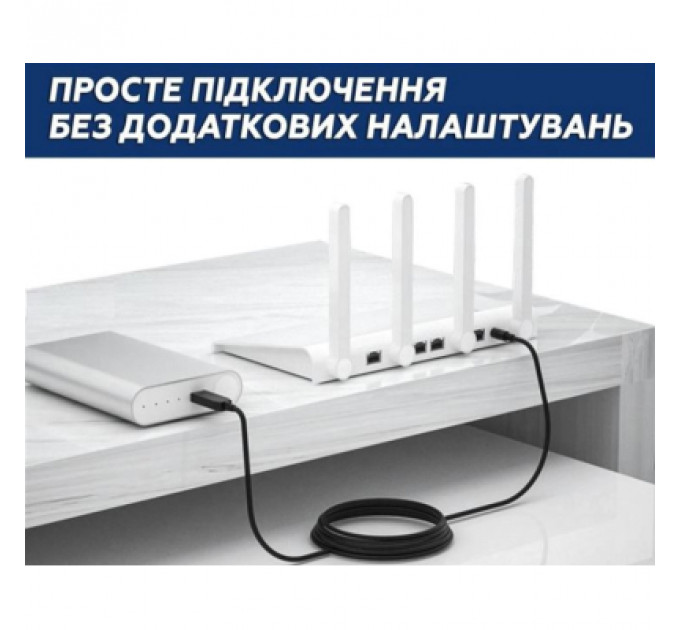 Кабель живлення USB 2.0 AM to DC 5.5 х 2.1 mm 1.0m 5V to DC 5V Dynamode (DM-USB-DC-5.5x2.1mm)