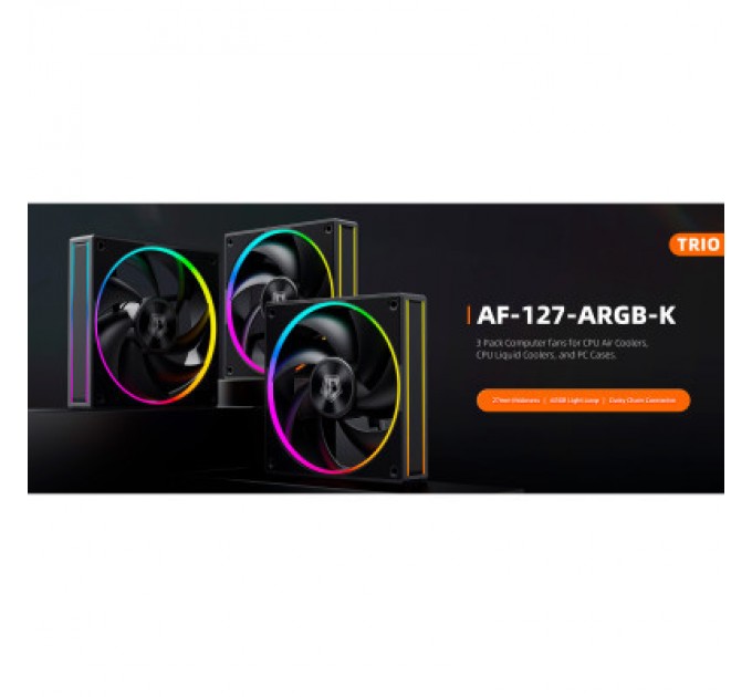 ID-Cooling Кулер до корпусу ID-Cooling AF-127-ARGB-K TRIO