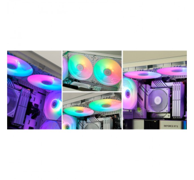 Кулер до корпусу ID-Cooling WF-14025-XT ARGB WHITE