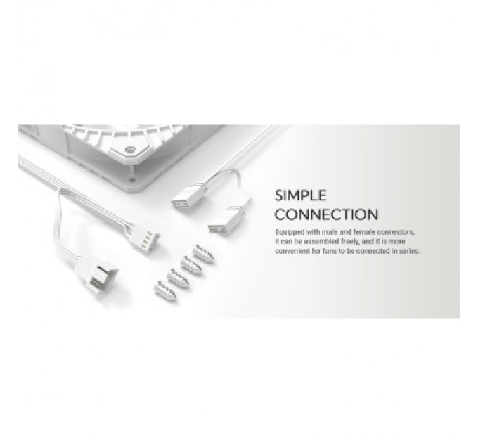 Кулер до корпусу ID-Cooling WF-14025-XT ARGB WHITE