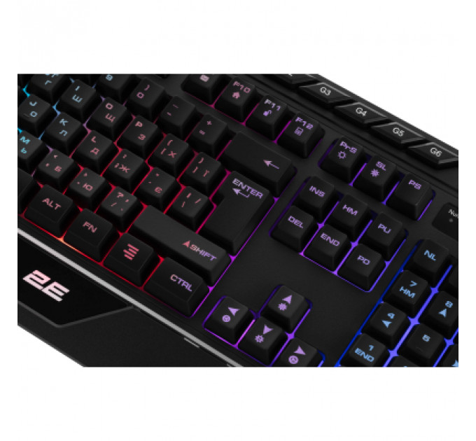 Клавіатура 2E Gaming KG315 RGB USB UA Black (2E-KG315UBK)