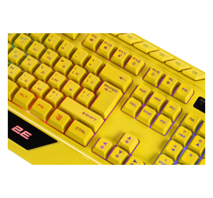 Клавіатура 2E Gaming KG315 RGB USB UA Yellow (2E-KG315UYW)