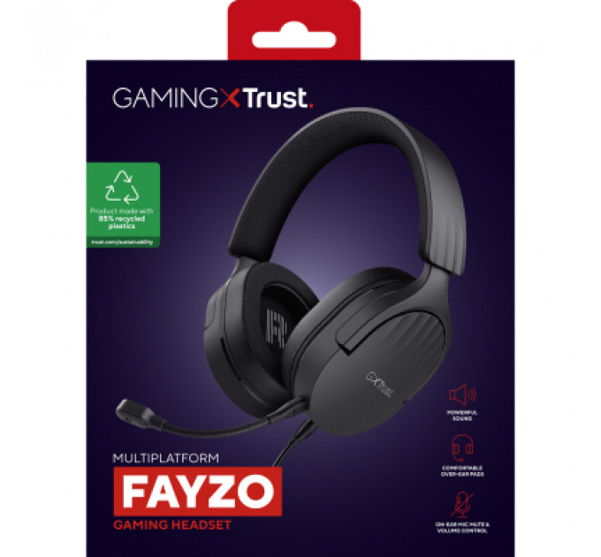 Навушники Trust GXT 489 Fayzo Black (24898)