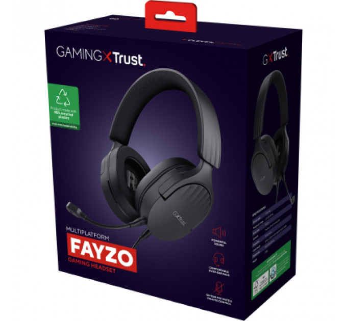 Навушники Trust GXT 489 Fayzo Black (24898)