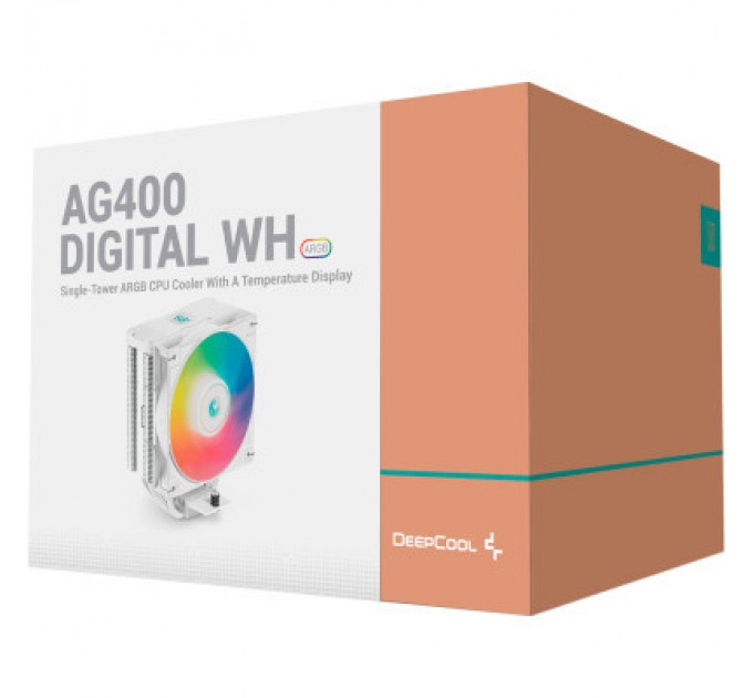 Кулер до процесора Deepcool AG400 DIGITAL WH ARGB