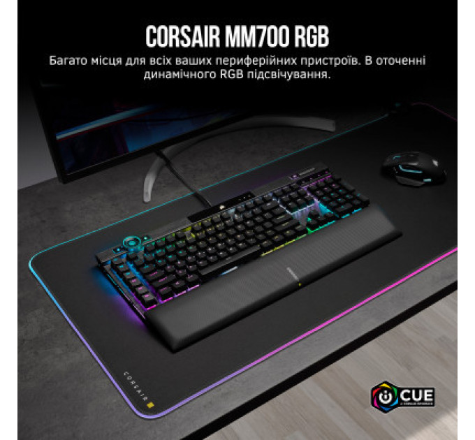Килимок для мишки Corsair Corsair MM700 RGB (CH-9417070-WW)