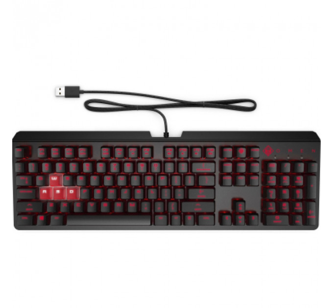 Клавіатура HP OMEN Encoder LED 104key Cherry MX Red USB Black (6YW76AA)