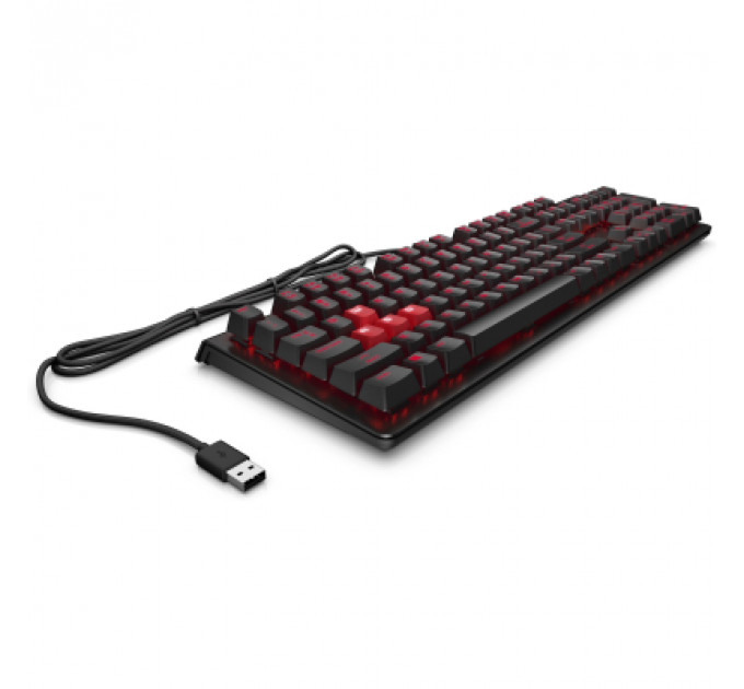 Клавіатура HP OMEN Encoder LED 104key Cherry MX Red USB Black (6YW76AA)