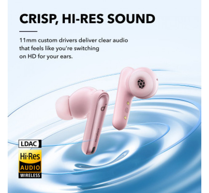 Навушники Anker SoundСore Liberty 4 NC Pastel Pink (A3947G51)