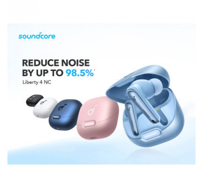 Навушники Anker SoundСore Liberty 4 NC Pastel Pink (A3947G51)
