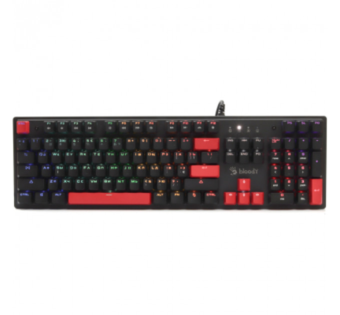 Клавіатура A4Tech Bloody S510R RGB BLMS Switch Red USB Black (Bloody S510R Fire Black)