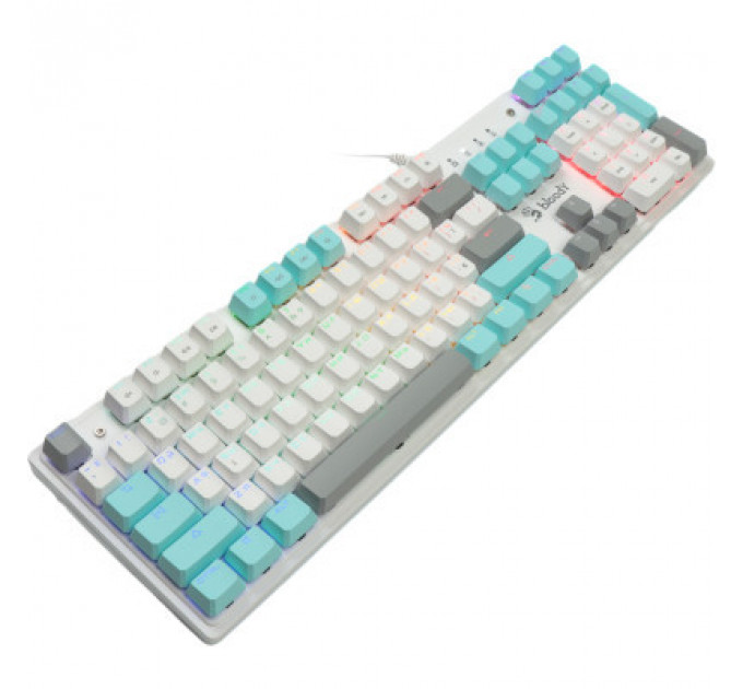 Клавіатура A4Tech Bloody S510R RGB BLMS Switch Red USB Icy White (Bloody S510R Icy White)