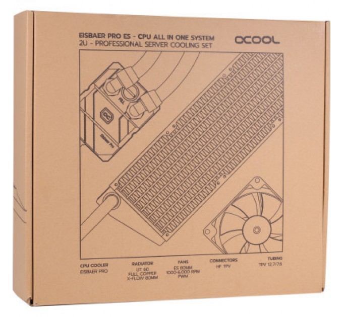 Система рідинного охолодження Alphacool PRO ES TRIPLE/80MM (11972)