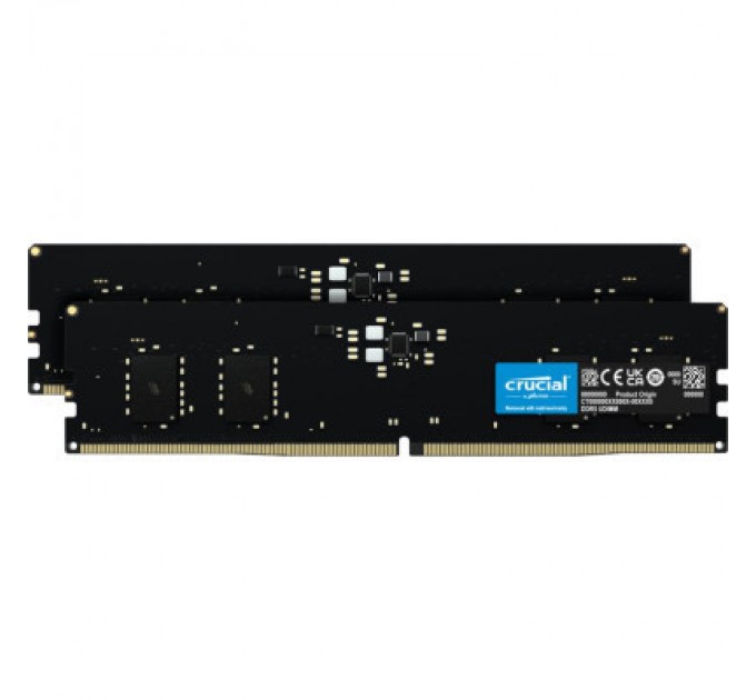 Crucial Модуль пам'яті для комп'ютера DDR5 16GB (2x8GB) 5600 MHz Micron (CT2K8G56C46U5)
