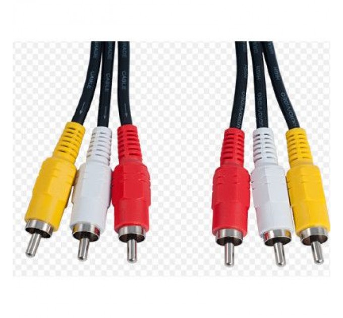 Кабель мультимедійний 3RCA to 3RCA 7.5m Atcom (13275)