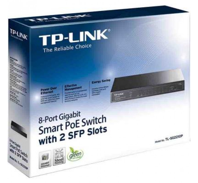 Комутатор мережевий TP-Link TL-SG2210P