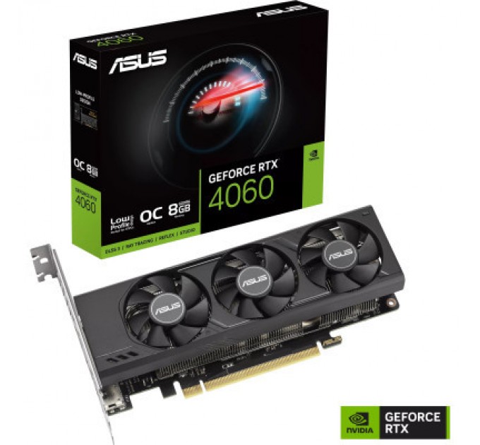 Відеокарта ASUS GeForce RTX4060 8Gb OC LP (RTX4060-O8G-LP-BRK)
