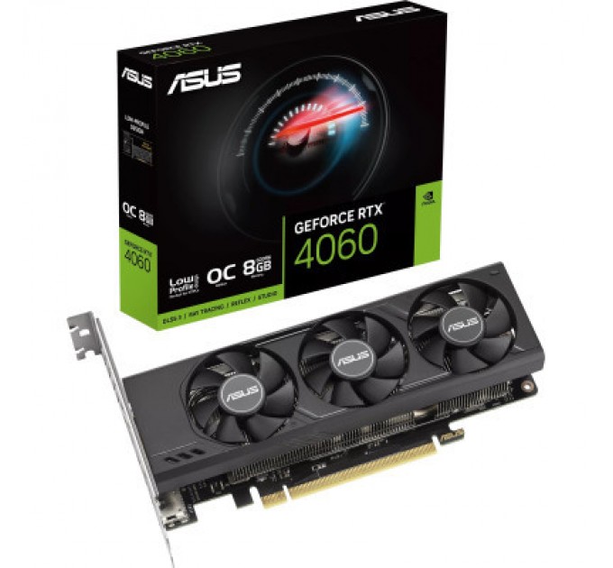 Відеокарта ASUS GeForce RTX4060 8Gb OC LP (RTX4060-O8G-LP-BRK)