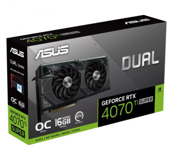 Відеокарта ASUS GeForce RTX4070Ti SUPER 16Gb DUAL OC (DUAL-RTX4070TIS-O16G)