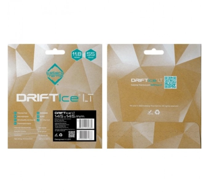 Iceberg Thermal Термопрокладка Iceberg Thermal DRIFTIce LT Thermal Pad 145mmx145mm 0.5mm (DTP05-T05D0-00A)