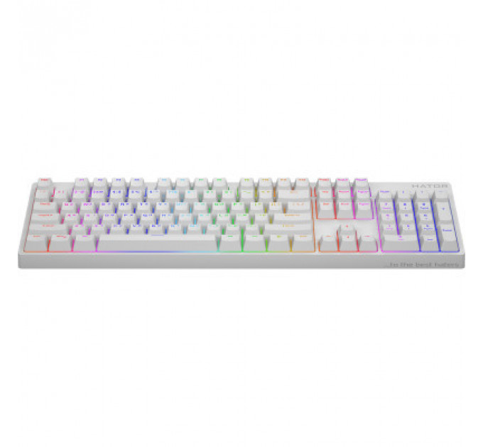 Клавіатура Hator Rockfall 2 Mecha Orange USB White (HTK-711)