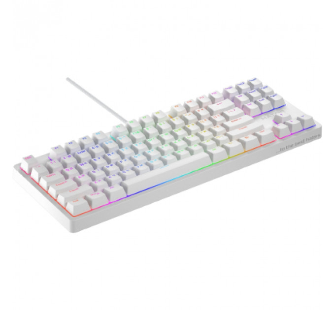 Клавіатура Hator Rockfall 2 Mecha TKL Orange USB White (HTK-521)