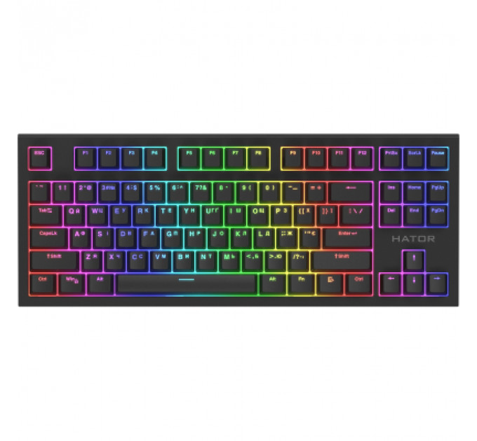 Клавіатура Hator Skyfall 2 TKL Pro Orange USB Black (HTK-750)