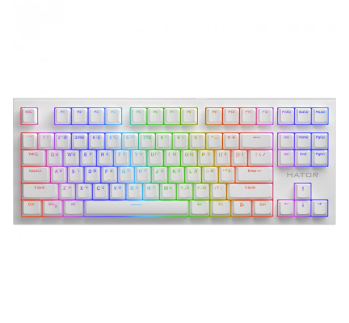 Клавіатура Hator Skyfall 2 TKL Pro Orange USB White (HTK-751)