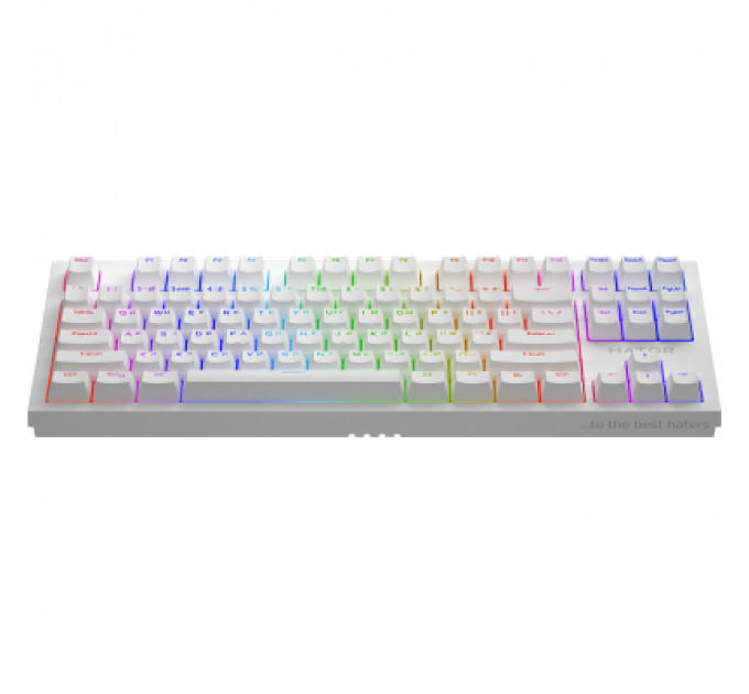 Клавіатура Hator Skyfall 2 TKL Pro Orange USB White (HTK-751)