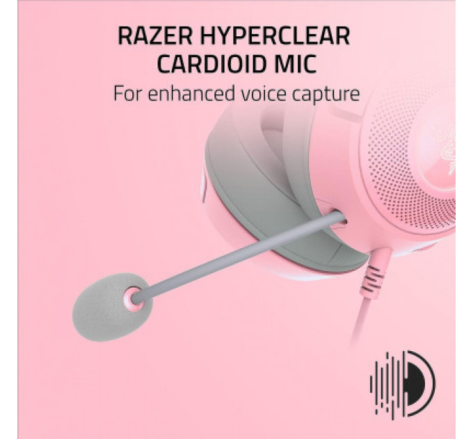 Навушники Razer Kraken Kitty V2 Quartz (RZ04-04730200-R3M1)