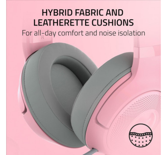 Навушники Razer Kraken Kitty V2 Quartz (RZ04-04730200-R3M1)