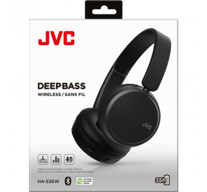 Навушники JVC HA-S36W Black (HA-S36W-B-U)
