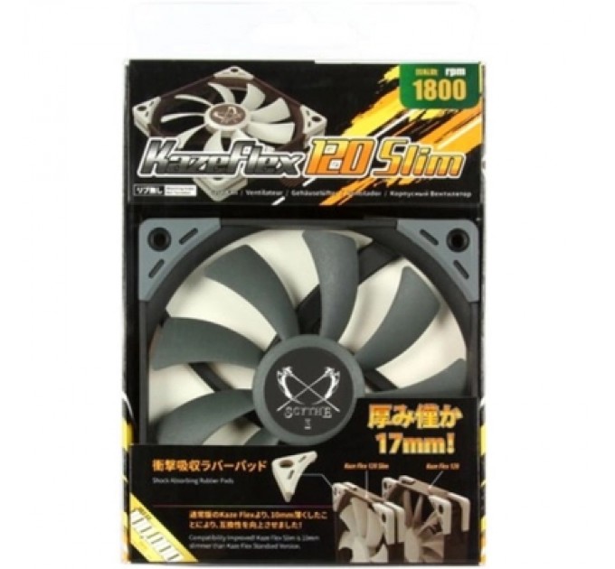 Scythe Кулер до корпусу Scythe Kaze Flex 120 mm Slim Fan (KF1215FD18)