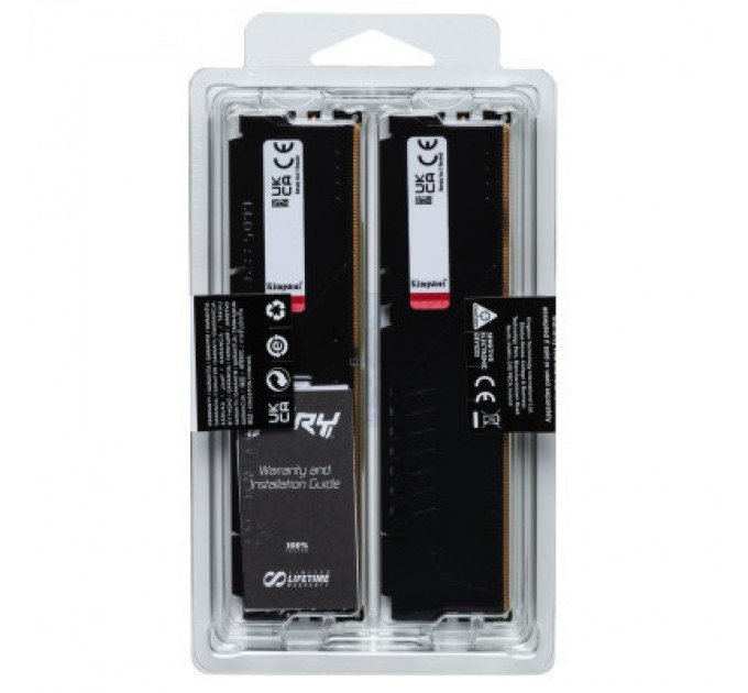 Kingston Fury (ex.HyperX) Модуль пам'яті для комп'ютера DDR5 16GB (2x8GB) 5600 MHz Beast Kingston Fury (ex.HyperX) (KF556C36BBEK2-16)