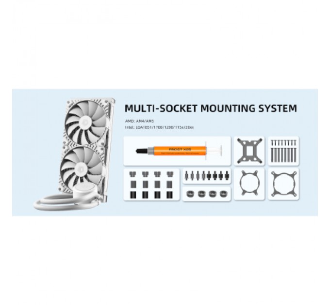 ID-Cooling Система рідинного охолодження ID-Cooling FX280 White