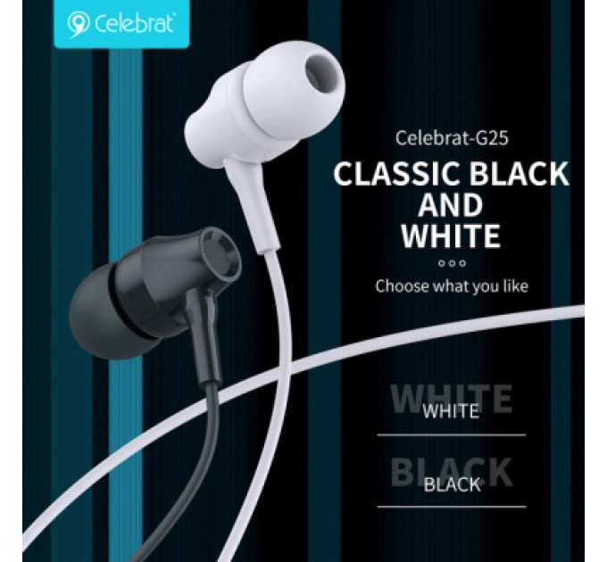 Навушники Celebrat G25 White (1006645)