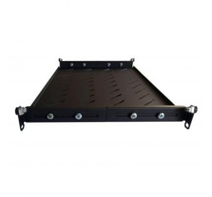 Полка 19" Hypernet 1U глиб. 400мм, в шкафи глибиною 600мм, чорна (U-FS-60-BLACK)