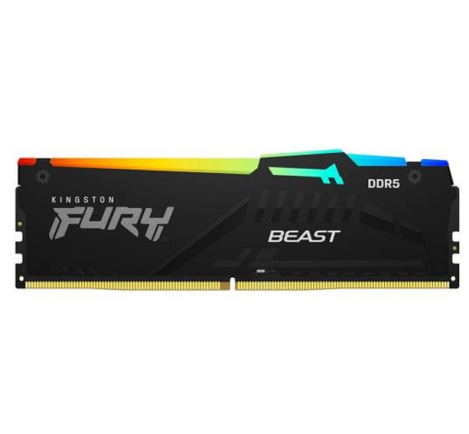 Kingston Fury (ex.HyperX) Модуль пам'яті для комп'ютера DDR5 16GB 6400 MHz Beast RGB EXPO Kingston Fury (ex.HyperX) (KF564C32BBEA-16)