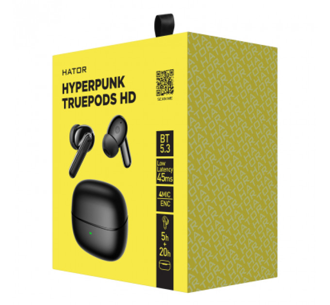 Навушники Hator Hyреrpunk Truepods HD Black (HTA-435)