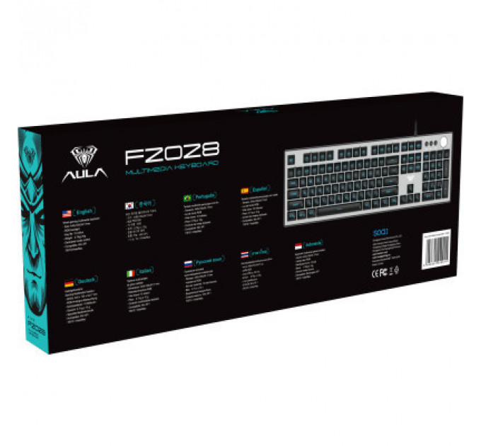 Клавіатура Aula F2028 RGB USB UA (6948391240015)