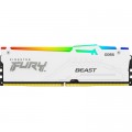 Kingston Fury (ex.HyperX) Модуль пам'яті для комп'ютера DDR5 32GB 6400 MHz Beast White RGB EXPO Kingston Fury (ex.HyperX) (KF564C32BWEA-32)