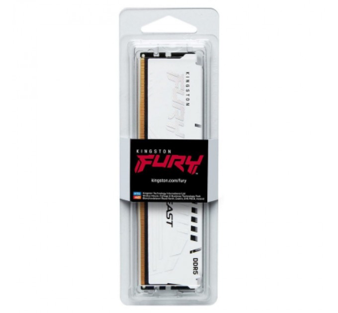 Kingston Fury (ex.HyperX) Модуль пам'яті для комп'ютера DDR5 32GB (2x16GB) 6800 MHz Beast White EXPO Kingston Fury (ex.HyperX) (KF568C34BWEK2-32)