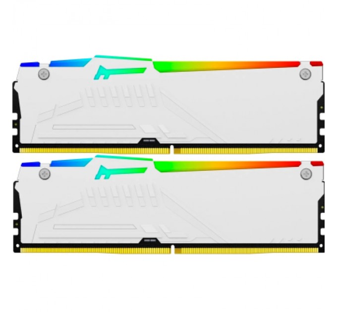 Kingston Fury (ex.HyperX) Модуль пам'яті для комп'ютера DDR5 64GB (2x32GB) 6000 MHz Beast White RGB EXPO Kingston Fury (ex.HyperX) (KF560C30BWEAK2-64)
