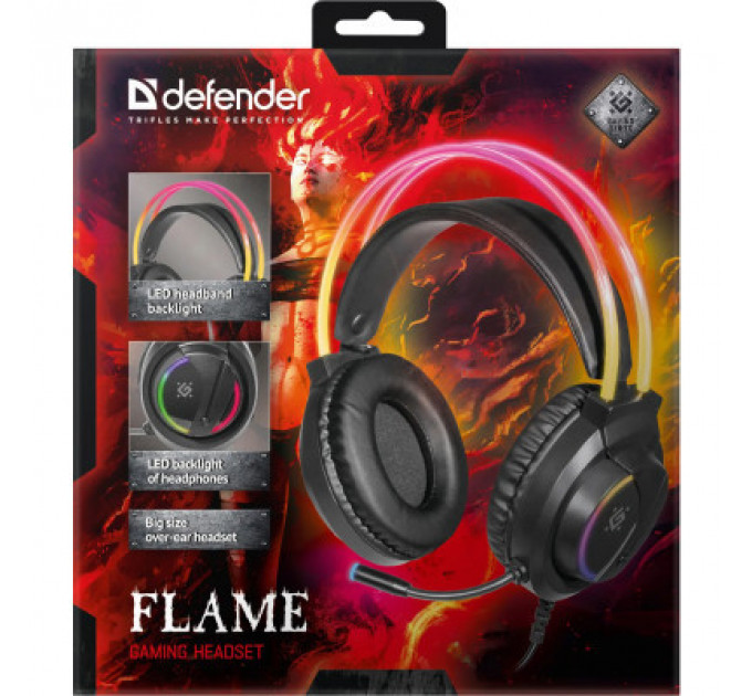 Навушники Defender Flame RGB Black (64555)