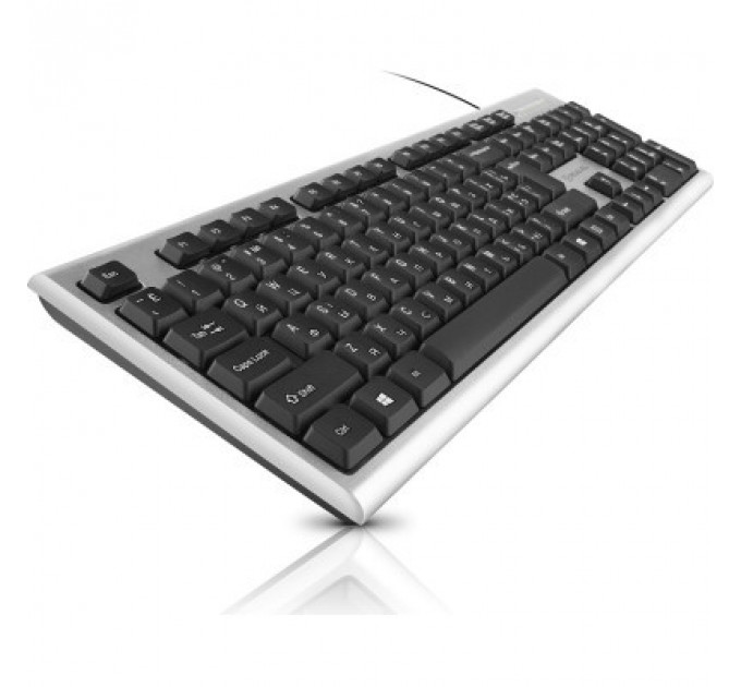 Клавіатура REAL-EL 507 Standard USB Silver